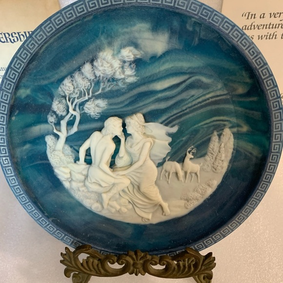 Blue and White Decorative Plate - Picture 3 of 7